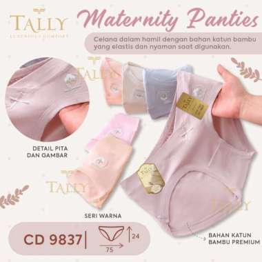 [TOMS] TALLY (1pcs) Celana Dalam Hamil CD Maternity Polos Renda MOTIF SABLON 9837 ( CD Caesar )