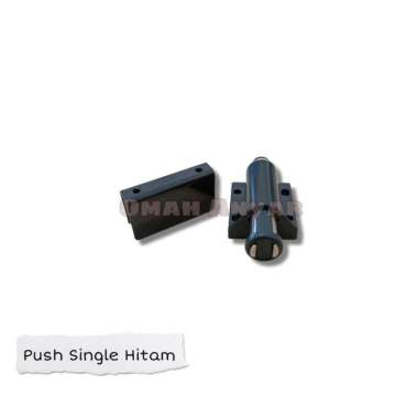 Magnet Push Open Single Double Lemari Kaca Buffet TV Huben MS MD Single Hitam
