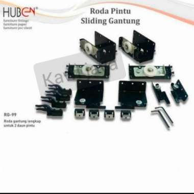 3 METER Paket rel Sliding Gantung Huben RG 99 2&3 DAUN PINTU PAKET RG99 3 METER 2 DAUN PINTU