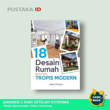 Buku 18 Desain Rumah Berkonsep Tropis Modern
