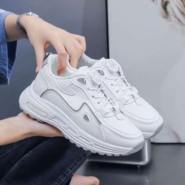DLX108 Sepatu Wanita Olahraga Putih Original Sepatu Cewek Kuliah Sekolah Fashionable Keren by LURAD 