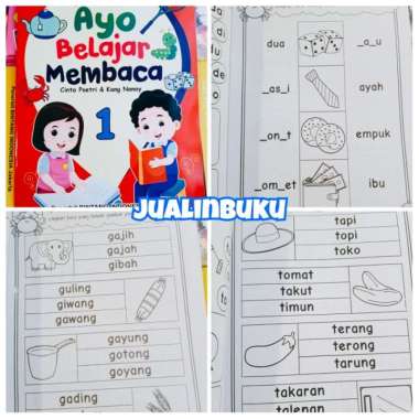 Buku Tk Paud Ayo Belajar Sambil Membaca, Menulis dan Bermain Membaca 1