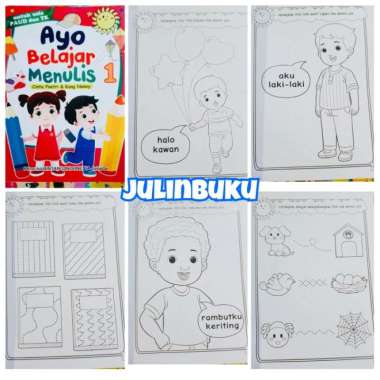 Buku Tk Paud Ayo Belajar Sambil Membaca, Menulis dan Bermain Menulis 1