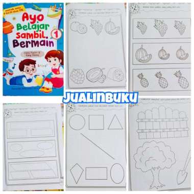 Buku Tk Paud Ayo Belajar Sambil Membaca, Menulis dan Bermain Bermain 1
