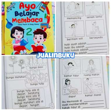 Buku Tk Paud Ayo Belajar Sambil Membaca, Menulis dan Bermain Membaca 2