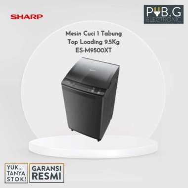 Sharp Es-M9500-Xt Mesin Cuci 1 Tabung Top Loading 9.5Kg Pubg