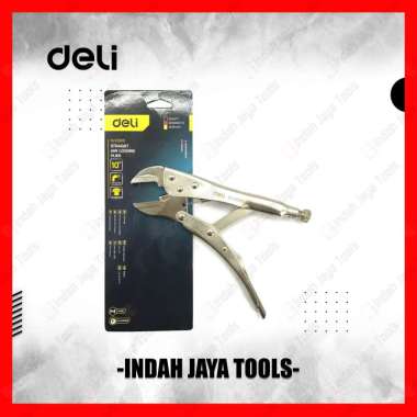 DELI DL109010 Tang Buaya 10 Inch - Jepit Locking Plier Curve Vice Grip