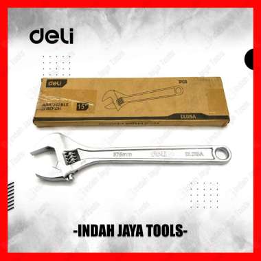 DELI DL015A Kunci Inggris 15 Inch - Adjustable Spanner Bago Wrench