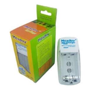 CAS BATRE AA & AAA | CHARGER BATERAI AA & AAA MAXDAY / CARGER AA AAA Putih