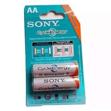 batre / baterai / battery AA cas recarge SONY 4600mAh cyrcle energy Cokelat Muda
