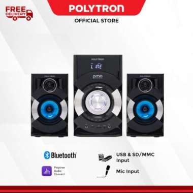 speaker polytron multimedia pma 9527 bluetooth USB FM bergaransi