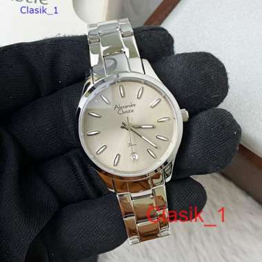 Original 100%!! Jam Alexandre Christie Wanita AC 2A84 AC2A84 Silver Grey