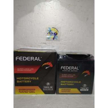 Accu / Aki Kering Motor 5A 5 Ampere Federal FM5Z - 3B NANO GEL 12V 100% Asli