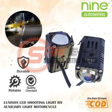 Luximos LED R9 Lampu Sorot Tembak Shooting Light Warna Putih Hi-Lo Sepasang
