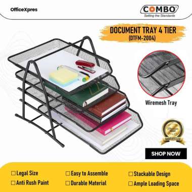 Rak Besi 4 Susun / File Document Tray 4 Layer / Document Tray Besi 4 Tier / Rak Slide Besi / Rak Mej