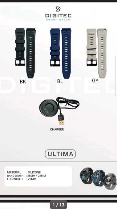 Charger & Strap Digitec Smartwatch ULTIMA Original Charger