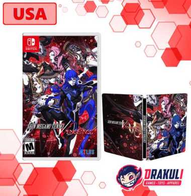 Switch Shin Megami Tensei V Vengeance Launch Edition + Bonus Steelbook & Devil Trump Card