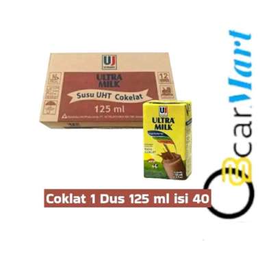 Susu UHT 125ml 1 dus isi 40 susu ultra coklat