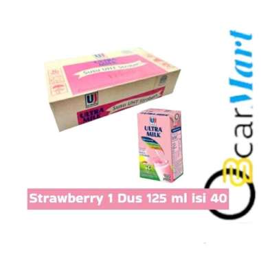 Susu UHT 125ml 1 dus isi 40 susu ultra strobery
