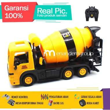MAINAN MOBIL REMOT KONTROL RC TRUK MOLEN SEMEN BERPUTAR UKURAN BESAR Kuning