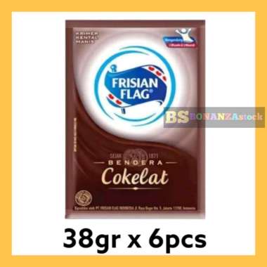 susu bendera frisian flag sachet rasa coklat