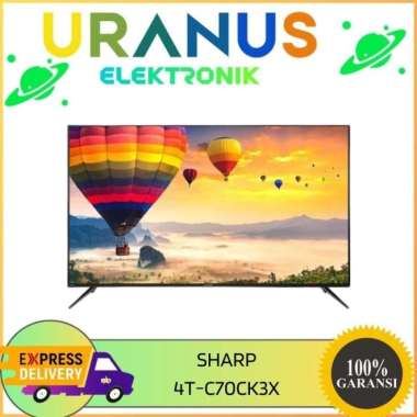 Sharp 4T-C70CK3X TV LED 4K Android TV Aquos UHD 70 Inch