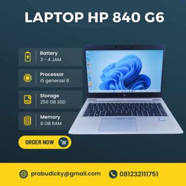 Laptop Hp Elitebook 840 G6 Core i5 Gen 8 Ram 8GB SSD 256GB - 8/256