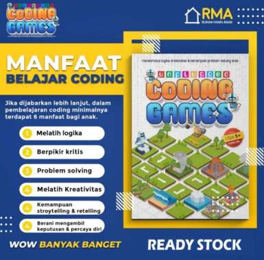 Buku Aktivitas Anak : Unplugged Coding Games (maskana) Multivariasi Multicolor