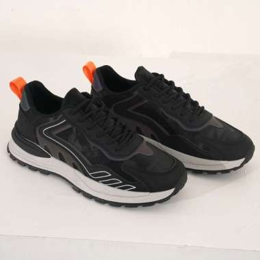 SUPERVICE Sepatu Pria Sneakers Olahraga Casual Nain - O2BC3003 44 BLACK