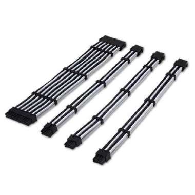 TECWARE FLEX SLEEVED EXTENSION CABLES SET 300mm WHITE