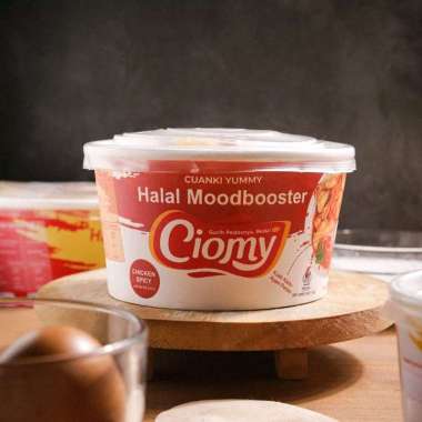 Ciomy Cuanky Cup Chicken Spicy, Cuanki Ayam Pedas, Halal Dengan Perasa Alami & Tanpa Bahan Pengawet 