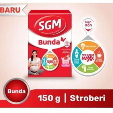 Promo Harga SGM Bunda Susu Ibu Hamil & Menyusui Stroberi 150 gr - Blibli