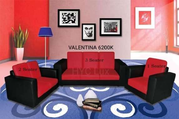 sofa 321 Valentina HJ Lux kulit kursi santai minimalis ruang tamu 1 Set (321)
