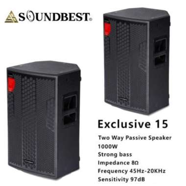 SPEAKER PASIF 15 INCH SOUNDBEST EXCLUSIVE 15 HARGA 2 UNIT