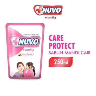 Nuvo Family Sabun Cair Care Protect - Pink Pouch 250ml
