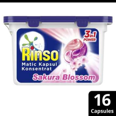 Rinso Deterjen Kapsul Konsentrat 16 Pcs