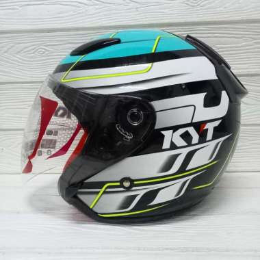 HELM KYT HALF FACE KYT DJ MARU MOTIF L/XL /XXLORIGINAL M #13 BLUEIS