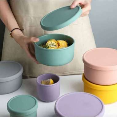 Keola Silicone Food Storage Container 750ml Pink Queen