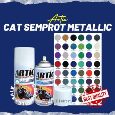 Pilox Cat Semprot Pilok Artic Warna Metallic 300 cc Cat Motor Kayu Besi Plastik Tahan Panas Anti Kar
