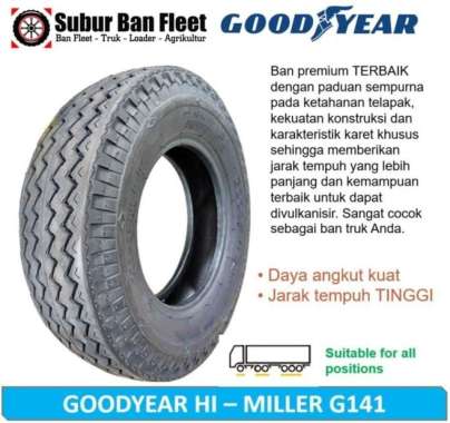 BAN TRUK DOBEL ENGKEL 700-16 Goodyear G141 HiMiller 7.00/16 14PR