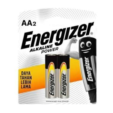 (Per Pack 2pcs) Baterai Energizer Alkaline Power AA / Batre Battery Alkaline A2 merk Energizer