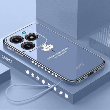 Promo Case Maple ITEL S23 Plus Softcase Plating Terbaru ITEL S23 Plus Biru