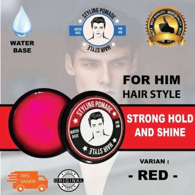 Pomade Strong Hold and Shine Water Base - Hair style Pomade Terlaris Pomade Styling Rambut Pria (BPO