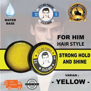 Pomade Strong Hold and Shine Water Base - Hair style Pomade Terlaris Pomade Styling Rambut Pria (BPO