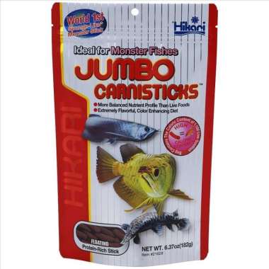 Hikari Jumbo Carnisticks. Makanan Arwana dan Ikan Predator 182 gram