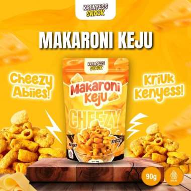 Makaroni Renyah Tidak Keras Keju Cheezy Premium Makaroni Krenyess - Keju Cheezy Keju Cheezy