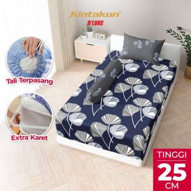 Kintakun DLUXE Sprei Set Fitted Tinggi 25cm FAHIRA 90 x 200 / 100 x 200 / 120 x 200 Aesthetic Varian