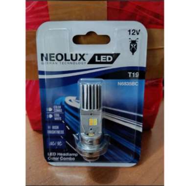 NEOLUX LED T19 M5 K1 lampu utama motor H6 PUTIH KUNING AC / DC PNP distributed by osram distribusi o