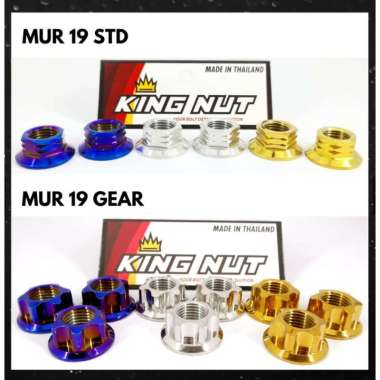 Mur 19 Mur Probolt Thailand Stainless Steel King Nut Gear Gold