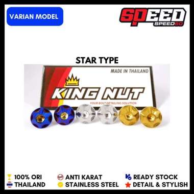 Baut Plat Nomor Tameng Depan Honda Yamaha Mio Scoopy Beat Nouvo Fino Baut Probolt Thailand King Nut